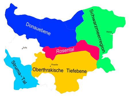 Weinkarte-Bulgarien